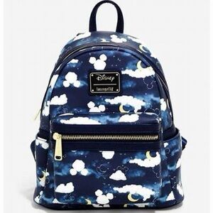 Loungefly Disney Mickey Mouse Clouds Mini Backpack NWT BoxLunch Exclusive